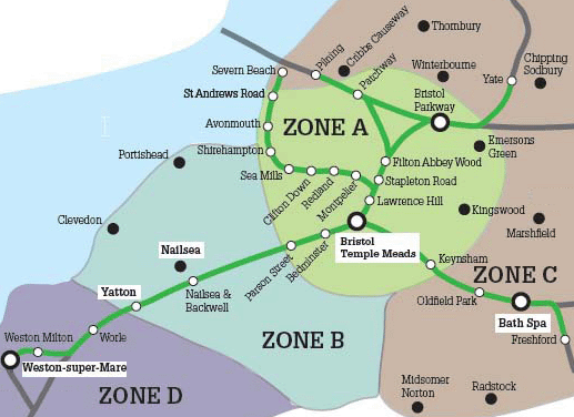 Freedom Travelpass route map