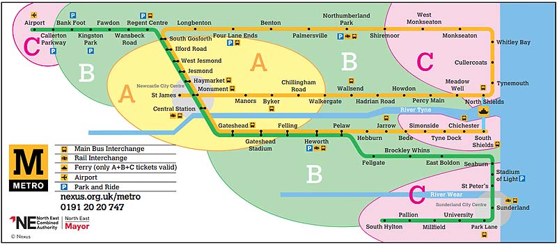 TNE Day Saver route map