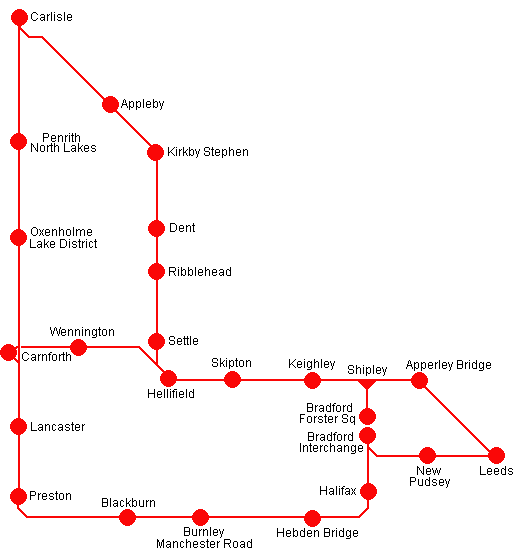 North West Round Robin route map