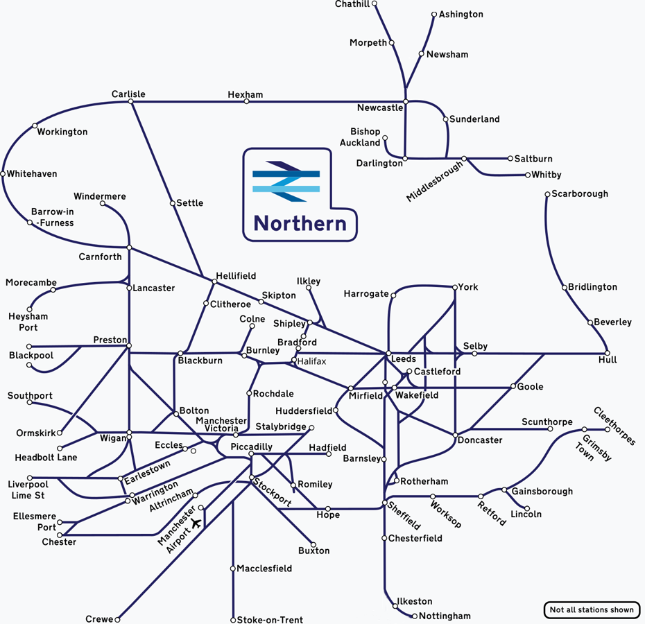Northern Explorer route map