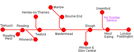 Thames Branches Day Ranger route map