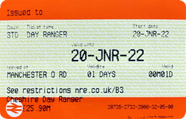 Cheshire Day Ranger ticket
