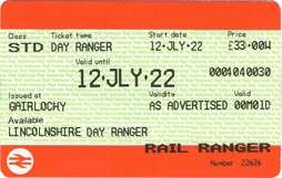 Lincolnshire Day Ranger ticket