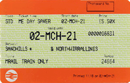 Merseyrail Daysaver ticket